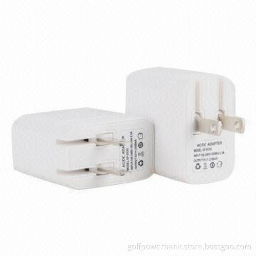 2.1A Mobile Phone Adapter with Collapsible Plug